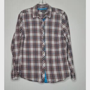 Eddie Bauer long sleeve plaid flannel shirt - medium